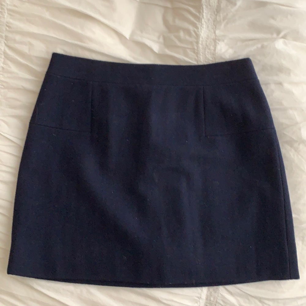 J. Crew wool mini skirt